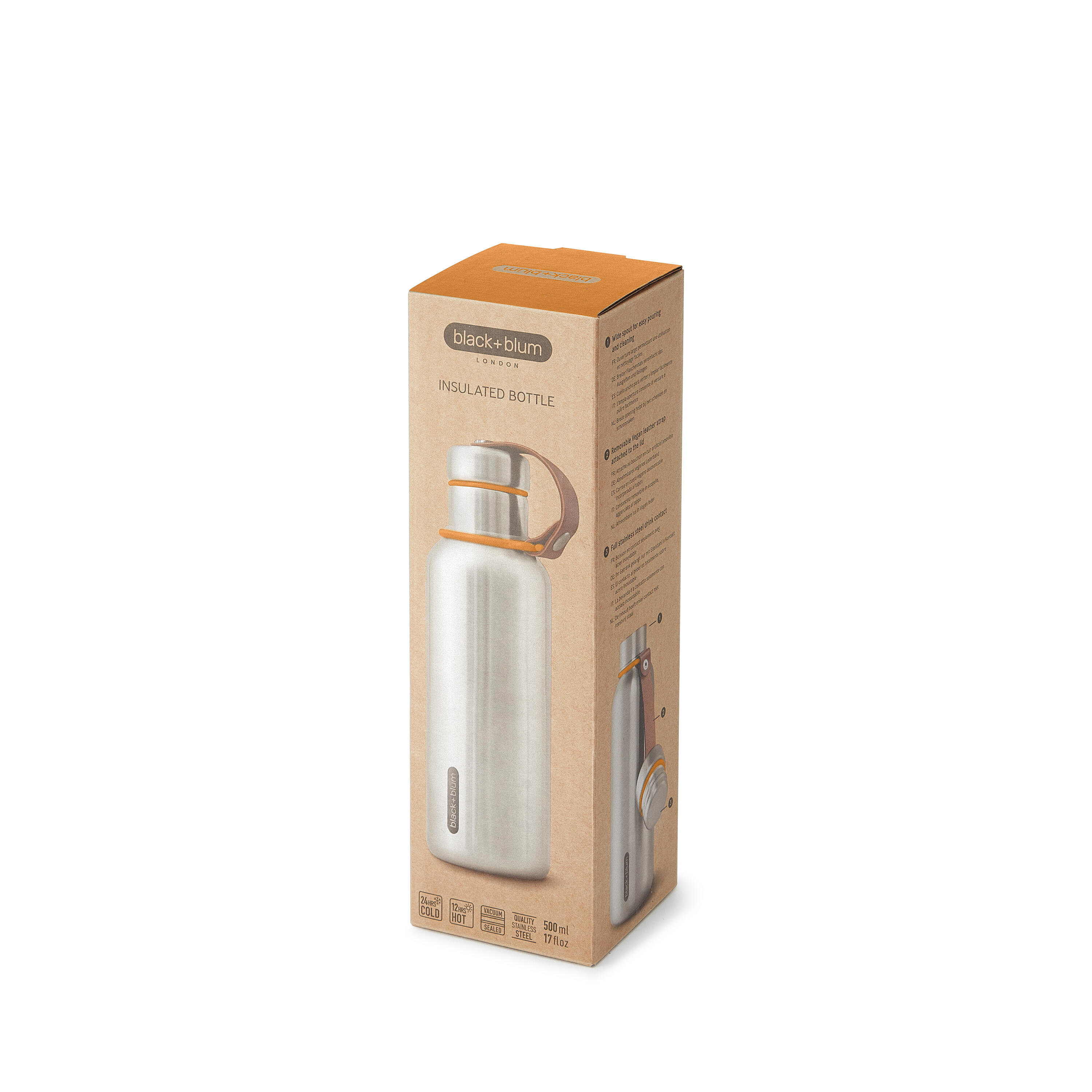 GOURDE ISOTHERME-OCEAN-500ML-EN ACIER INOX-24H CHAUD  12H FROID 7/7