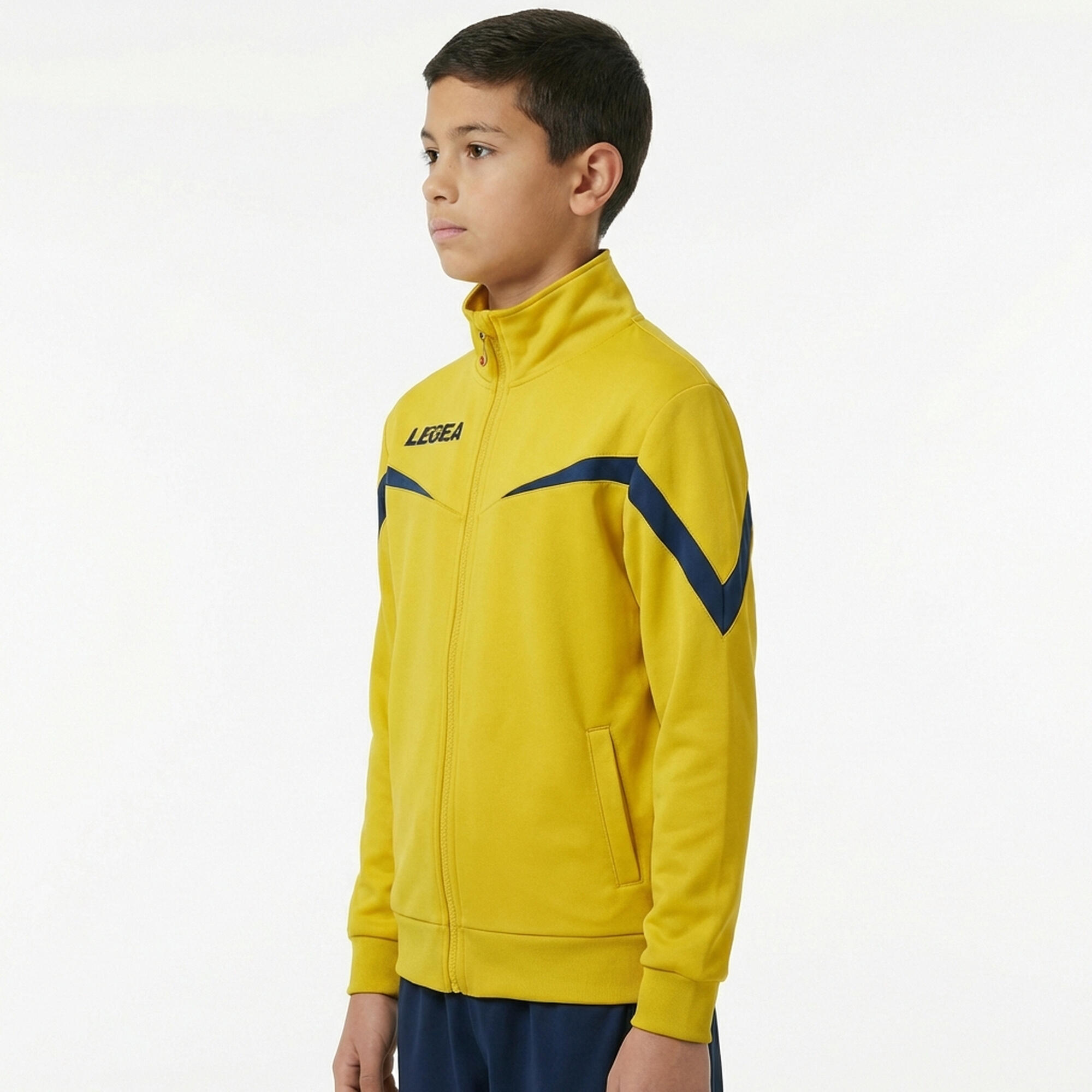 Veste de course ultralégère Mosca jaune-bleu 3/5