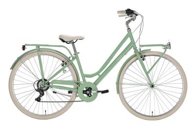 Bicicletta da città Alpina Bike Sharin Donna Verde menta/Verde 28