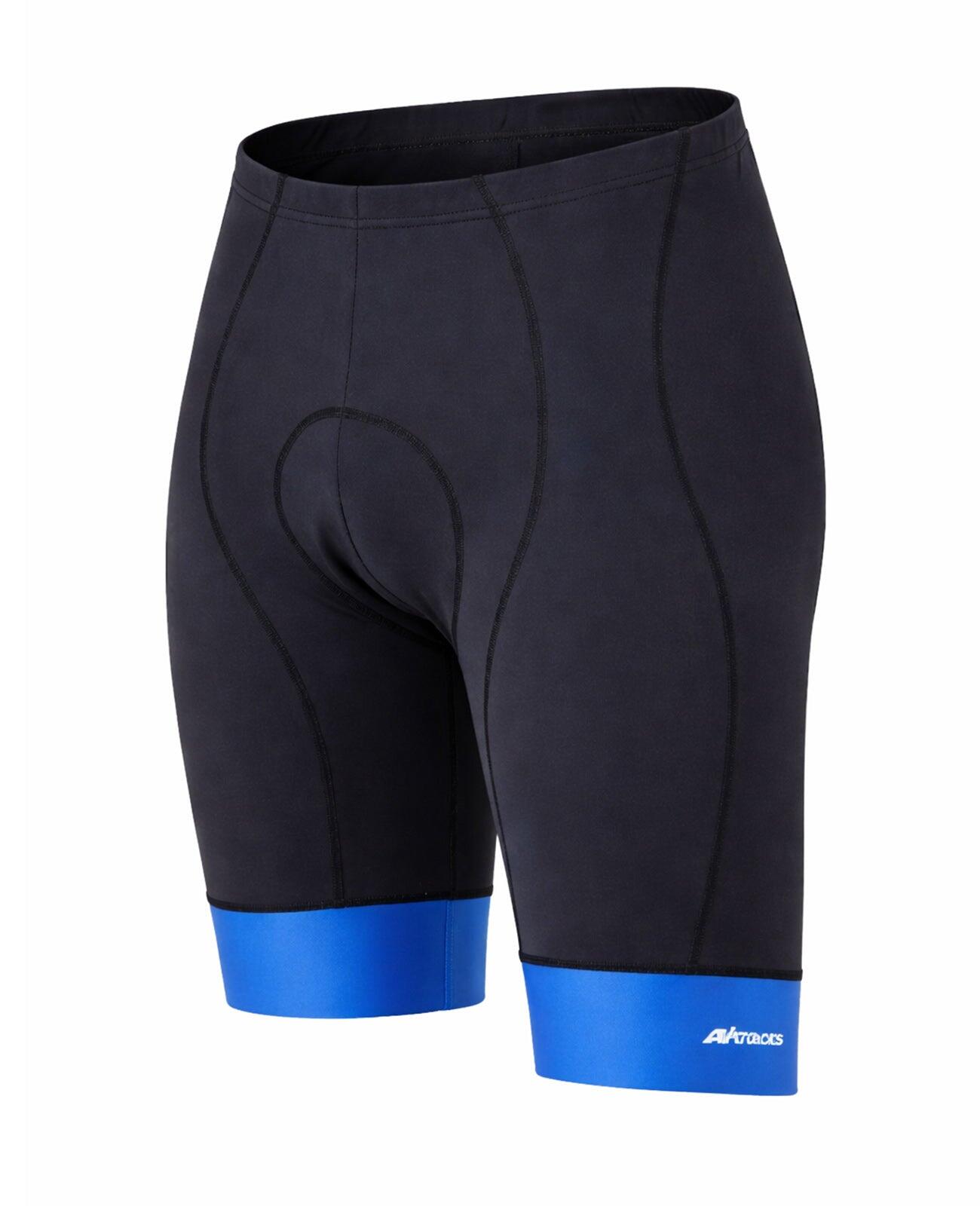 Herren Fahrradhose Kurz Radhose Comfort Line Schwarz Blau 2/4