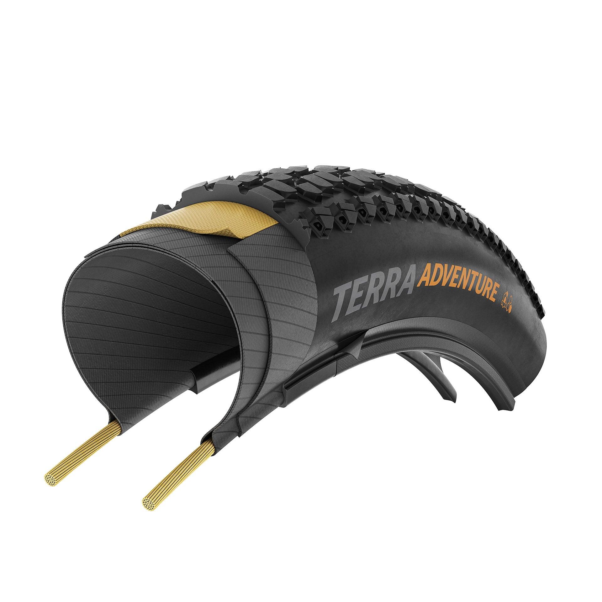 Pneu Gravel Continental Terra Adventure 700 mm Tubeless Ready Souple Trail Casin 6/6