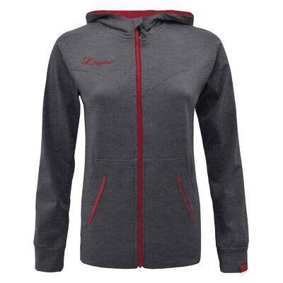 Felpa con cappuccio OSHA donna grigio rosa scuro