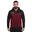 Jachetă sport oversized cu fermoar FLEX burgundă