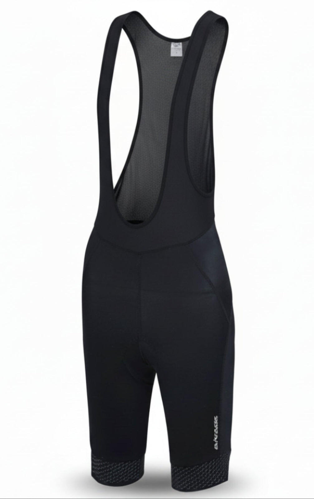 Damen Fahrradhose Kurz Radhose mit Trägern Trägerhose Pro Line Schwarz 4/4