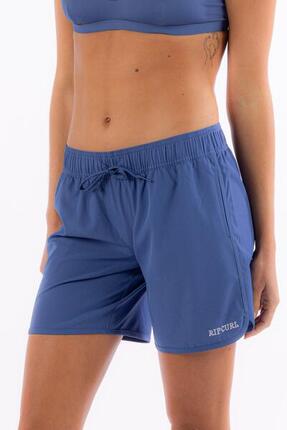 Short de Bain Femme 7"confortable et durable Bleu marine