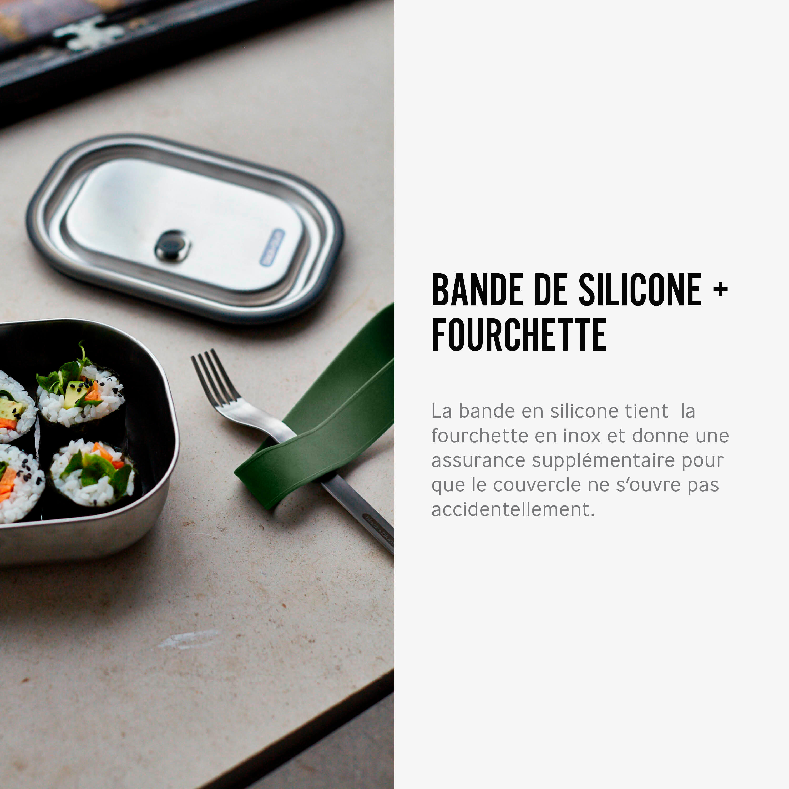 Boite repas en acier inoxydable Petite - Olive 600ML 6/6