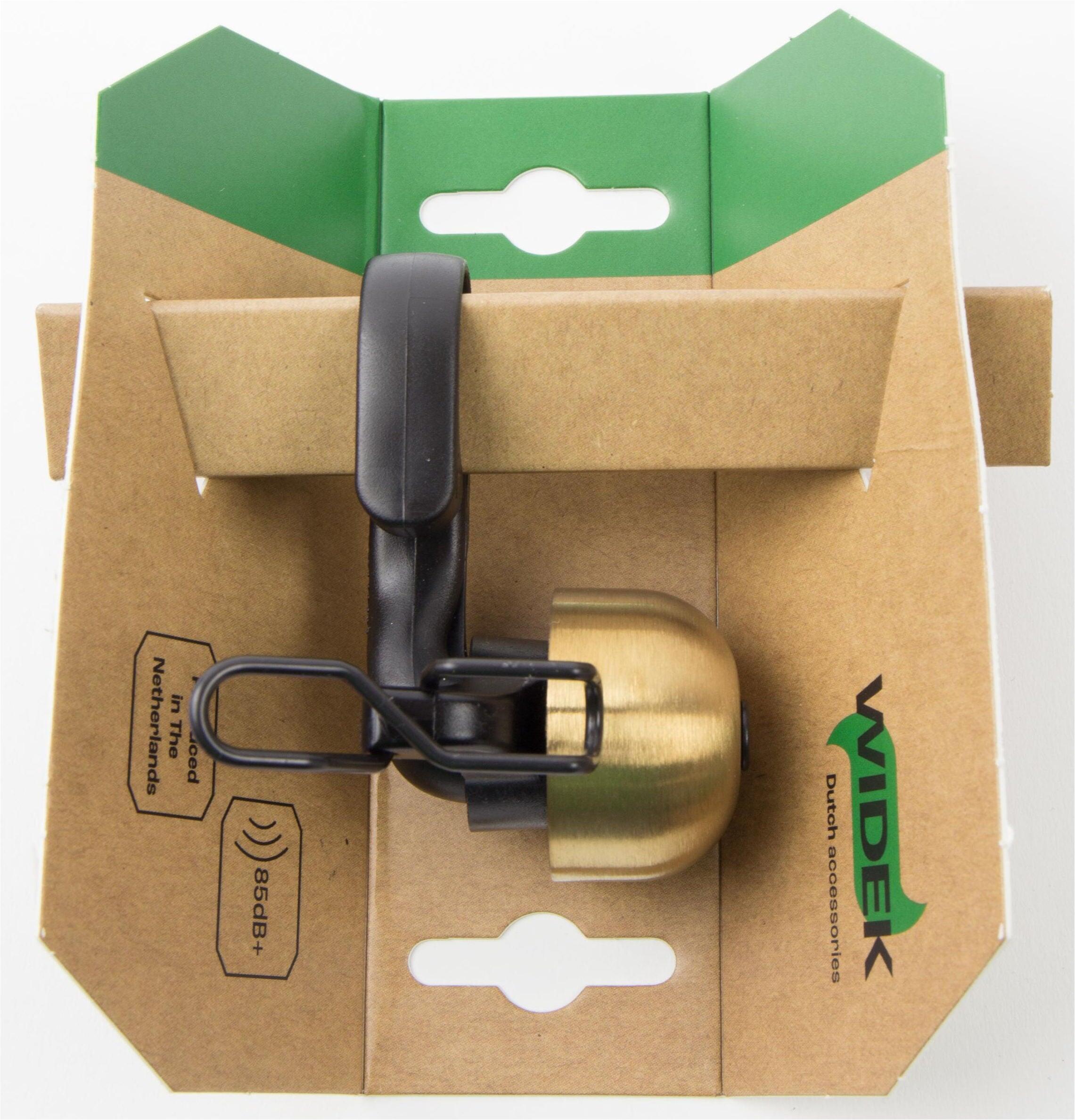 Qibbel Widek 'Paperclip' campanello per e‑bike, PVD oro, >85 dB. 2/2