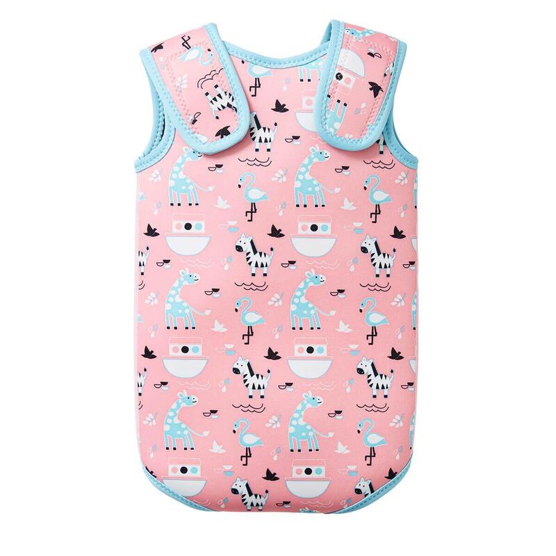 Costum Shorty Neopren Înot Copii Baby Wrap Wetsuit Nina's Ark Roz