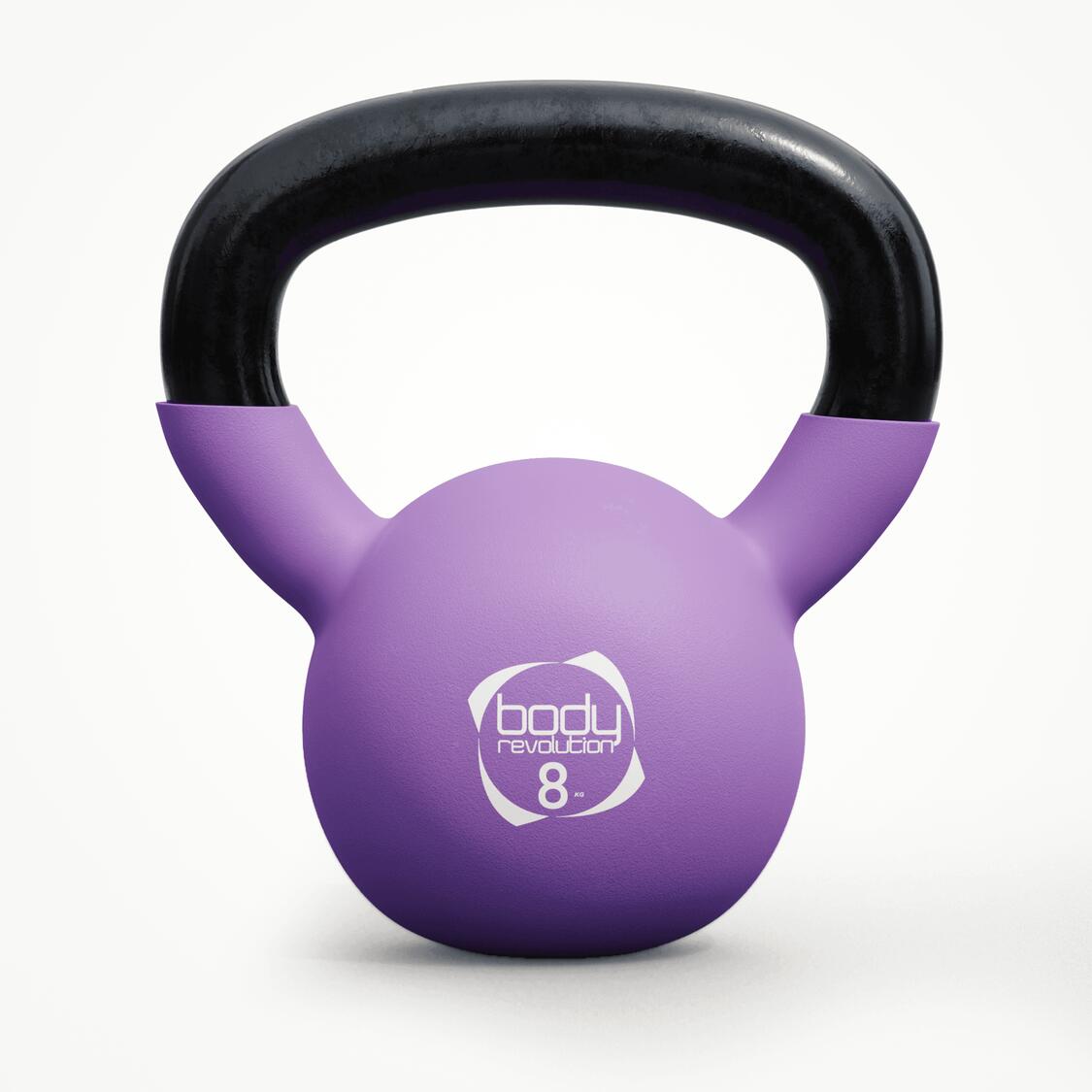 Hantle + Kettlebell + Mata + Taśmy oporowe 5 kg i 8 kg 2/6