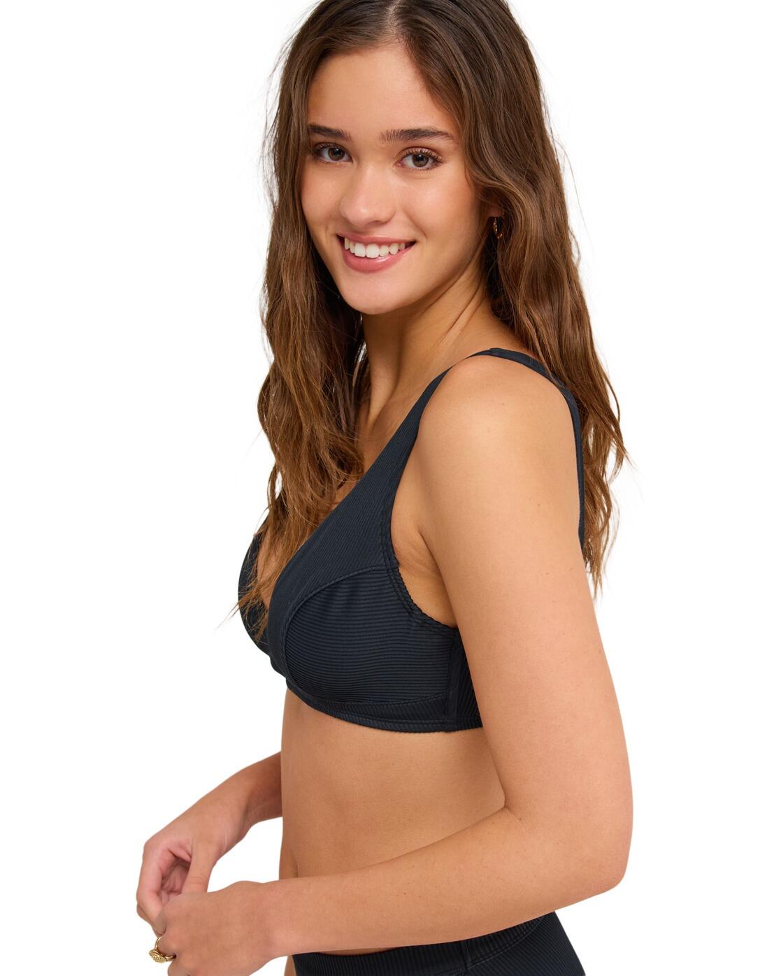 Bikinitop mit Bügeln ROXY LOVE UW ELONGATED DCUP Schwarz Dames 3/4