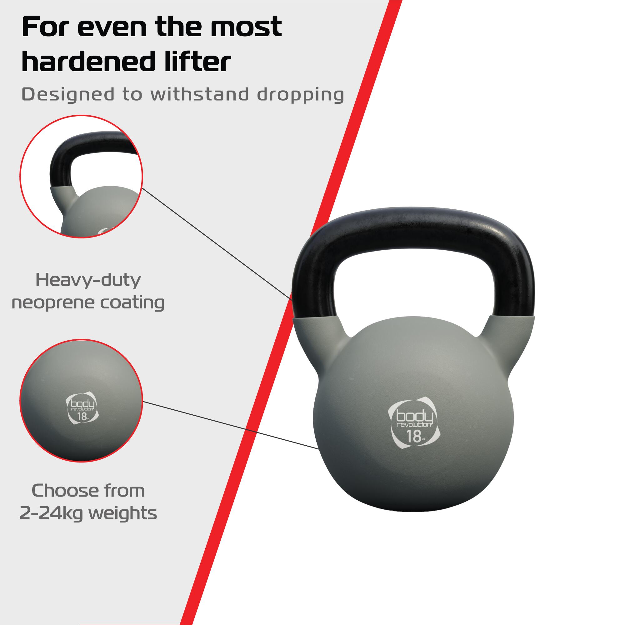 Body Revolution 18 kg neopreen kettlebell 5/6