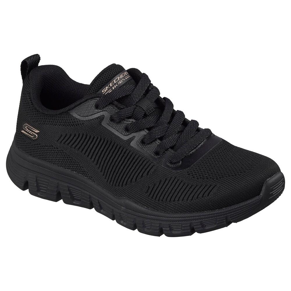 Skechers BOBS Flex Donna Sneakers Nero BBK Scarpe Casual Comode Memory EU 37 2/7