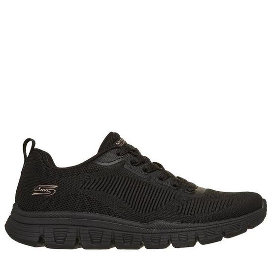 Skechers BOBS Flex Donna Sneakers Nero BBK Scarpe Casual Comode Memory EU 36