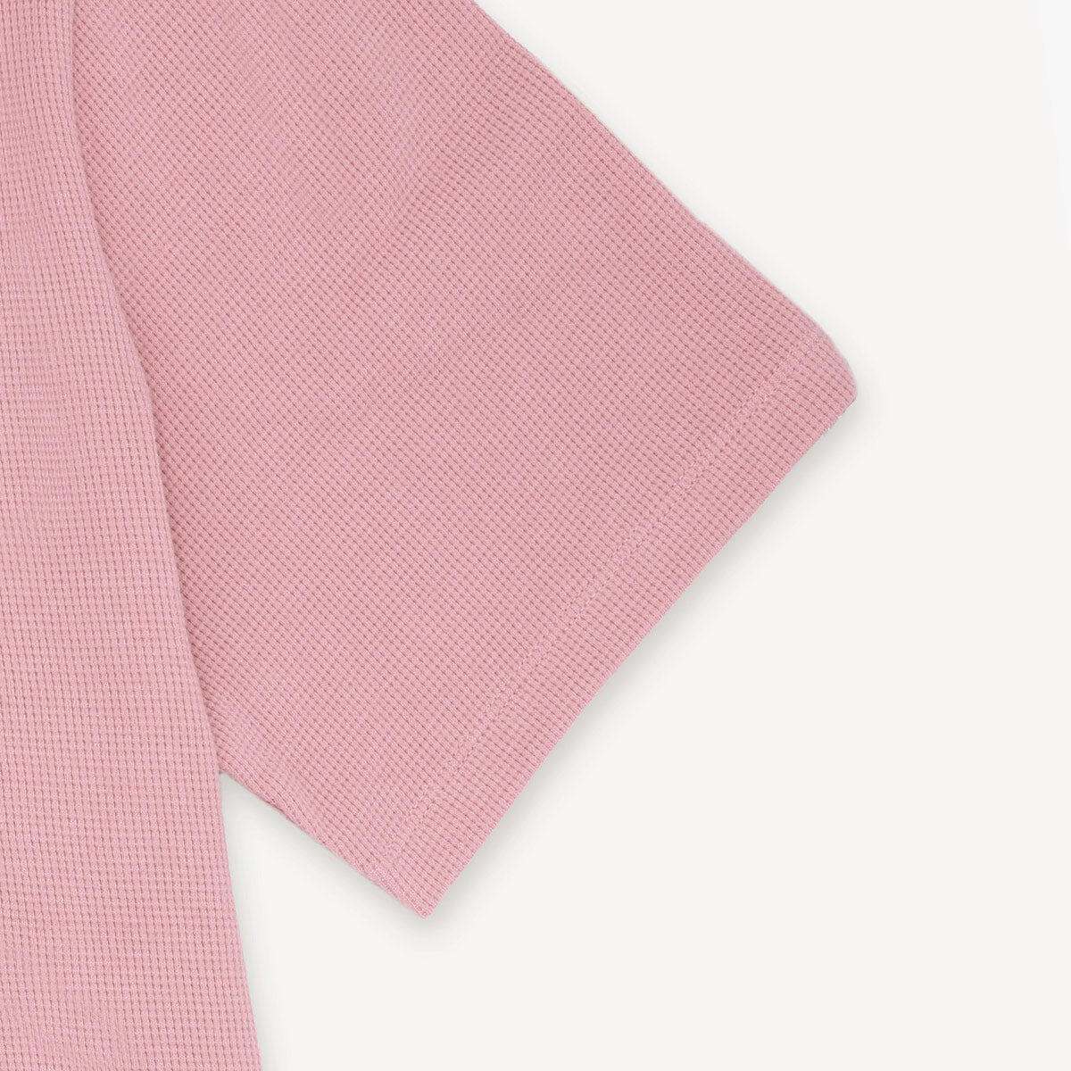 T-shirt girocollo in cotone goffrato Théo rosa 4/4