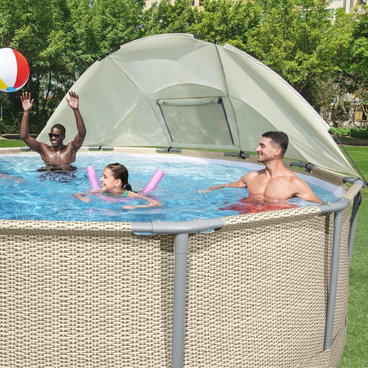Bestway Auvent pour piscines tubulaires rondes entre 305 et 549 cm de diamètre 2/7
