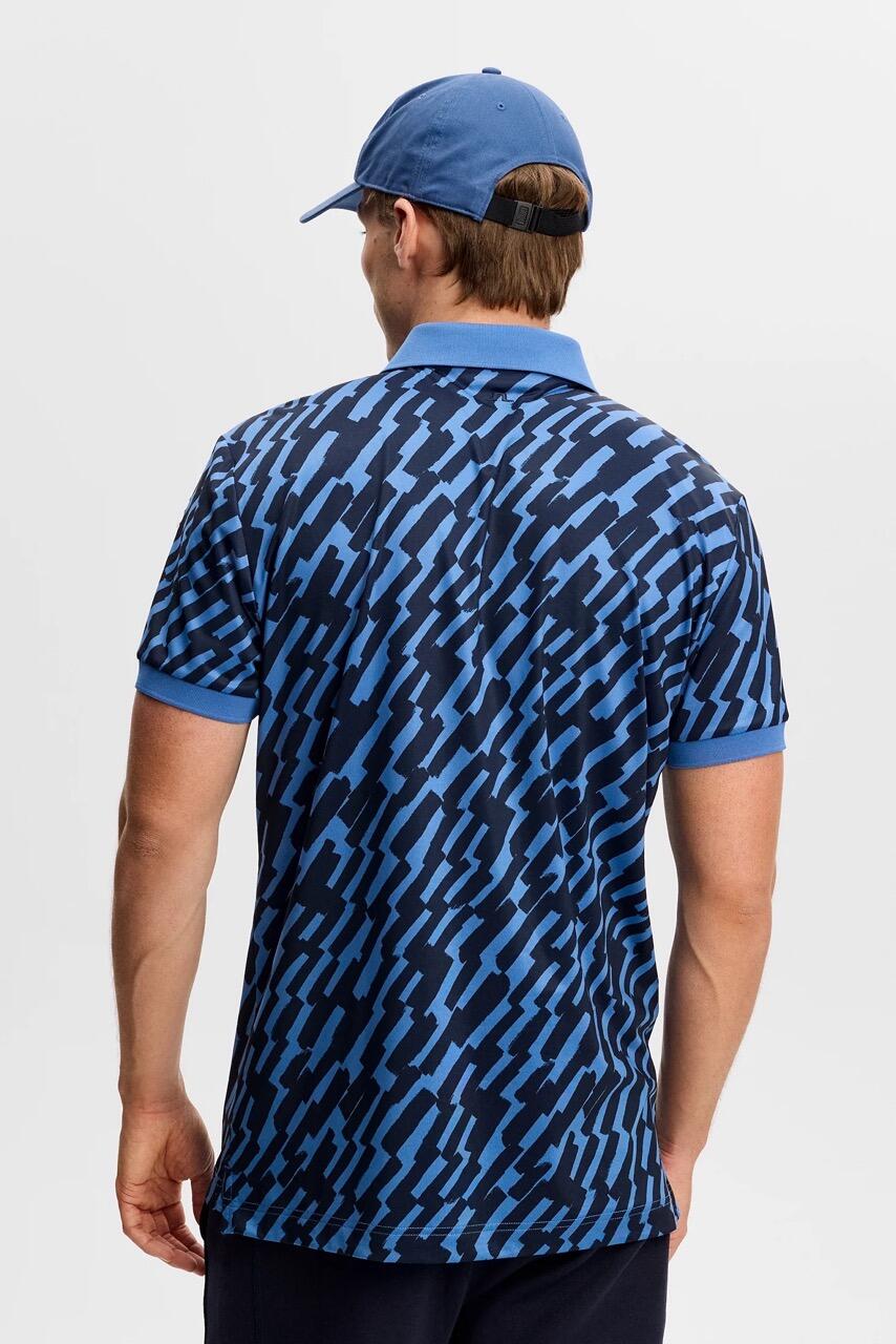 Tour Tech Print Polo Herren 3/4