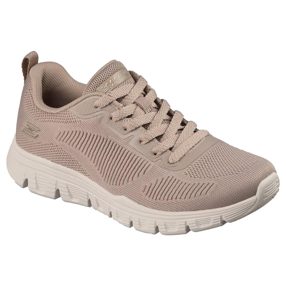 Y Ligera Baskets FEMME Skechers Bobs Lite tissu GRIS 2/7