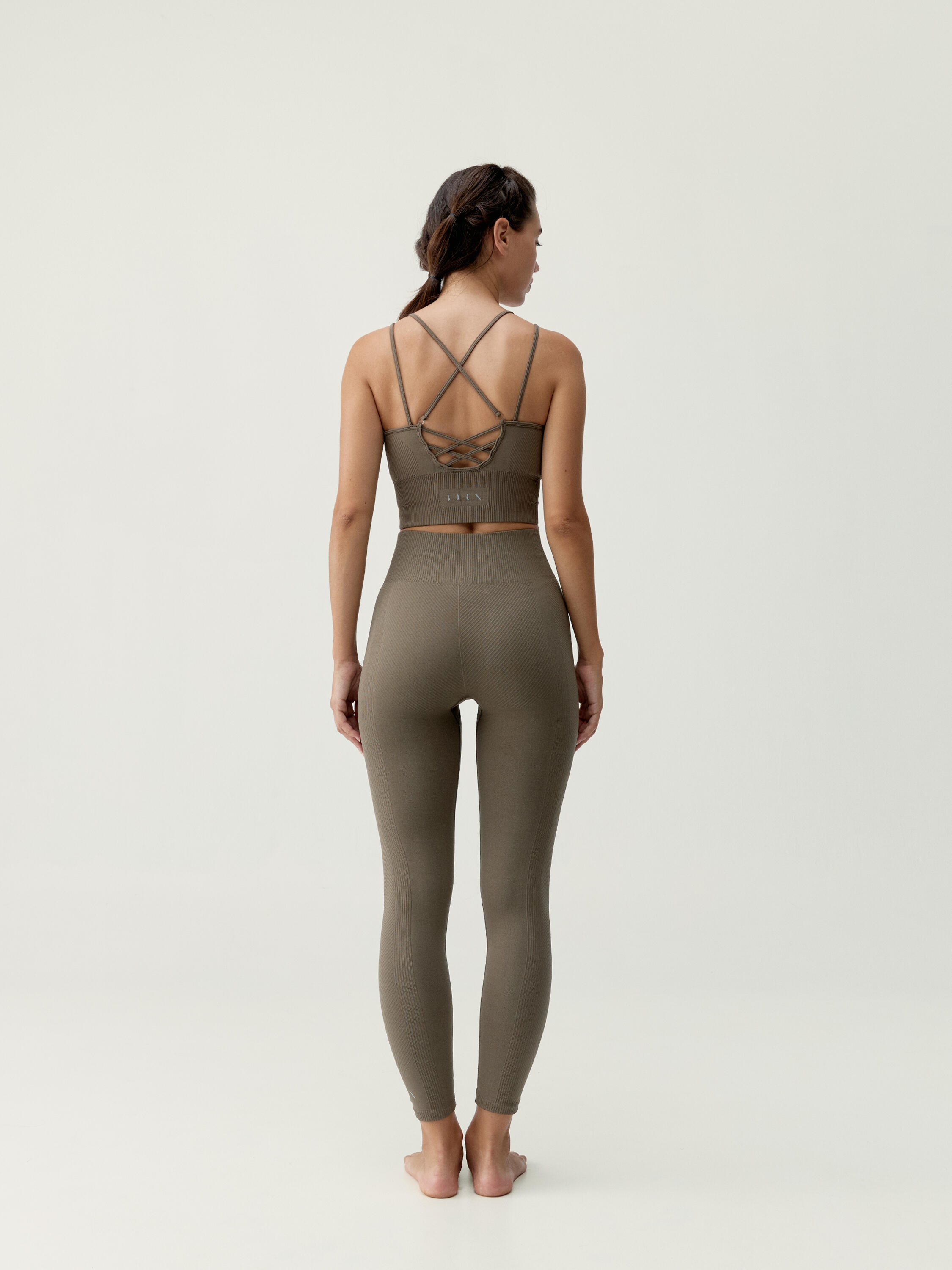 India Seamless Lange Damen-Sportleggings 5/6