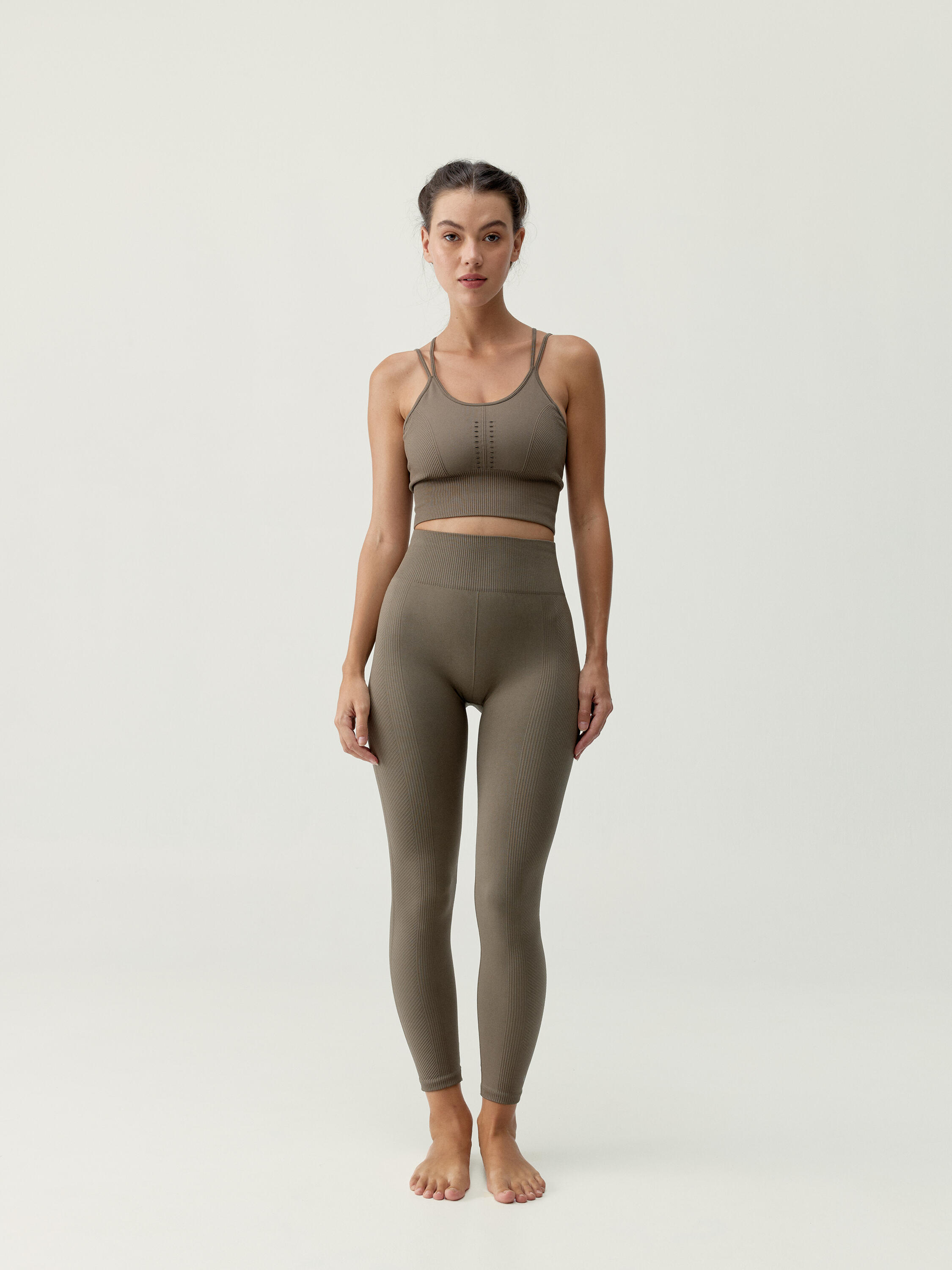 India Seamless Lange Damen-Sportleggings 4/6