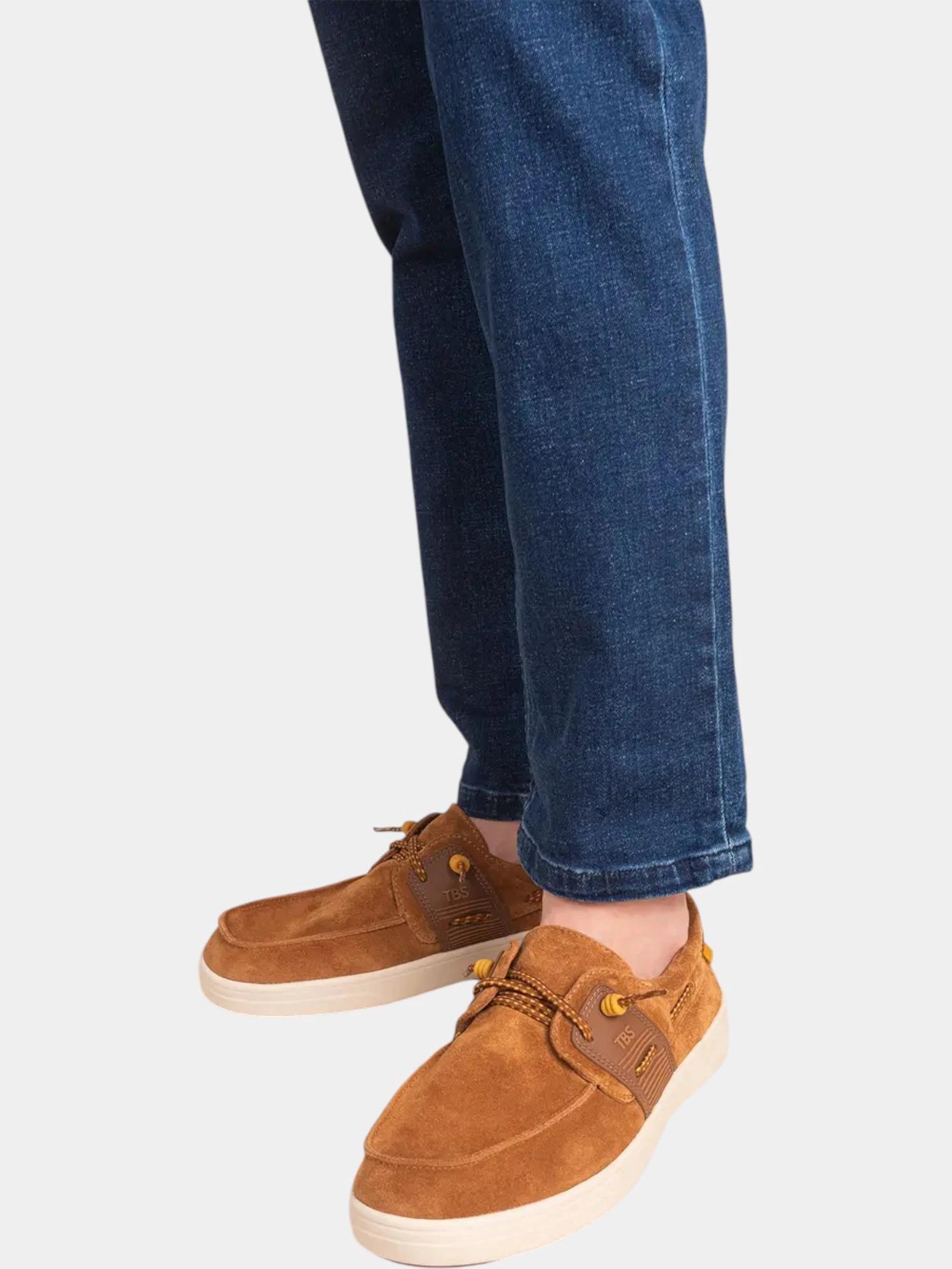 Chaussures bateau homme - GEOBOAT Caramel 5/6