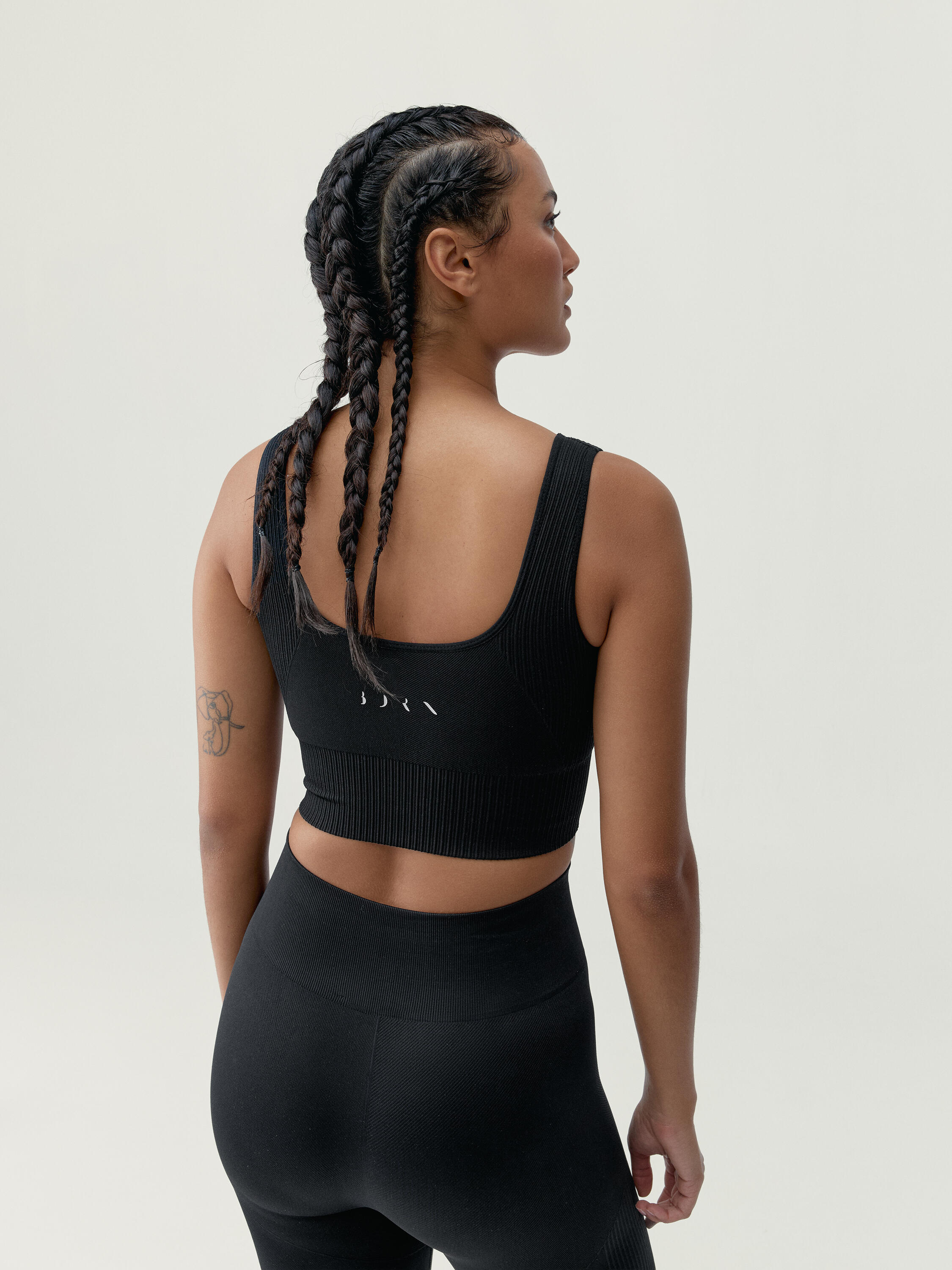 Sport-Top für Damen Yami Mittlere Stützkraft Nahtlos 2/6