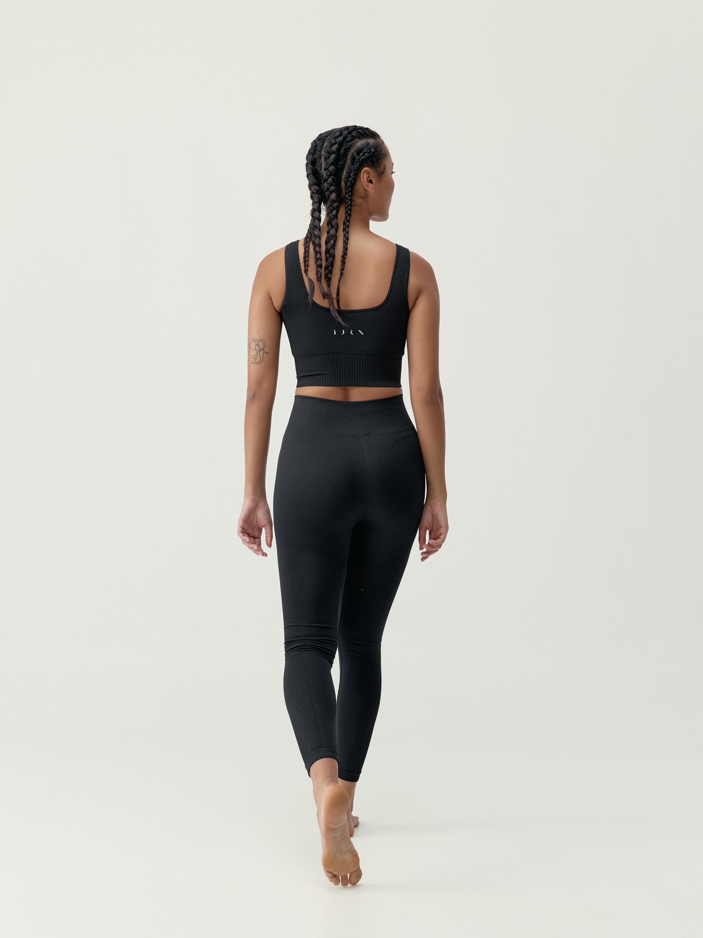 Sport-Top für Damen Yami Mittlere Stützkraft Nahtlos 5/6