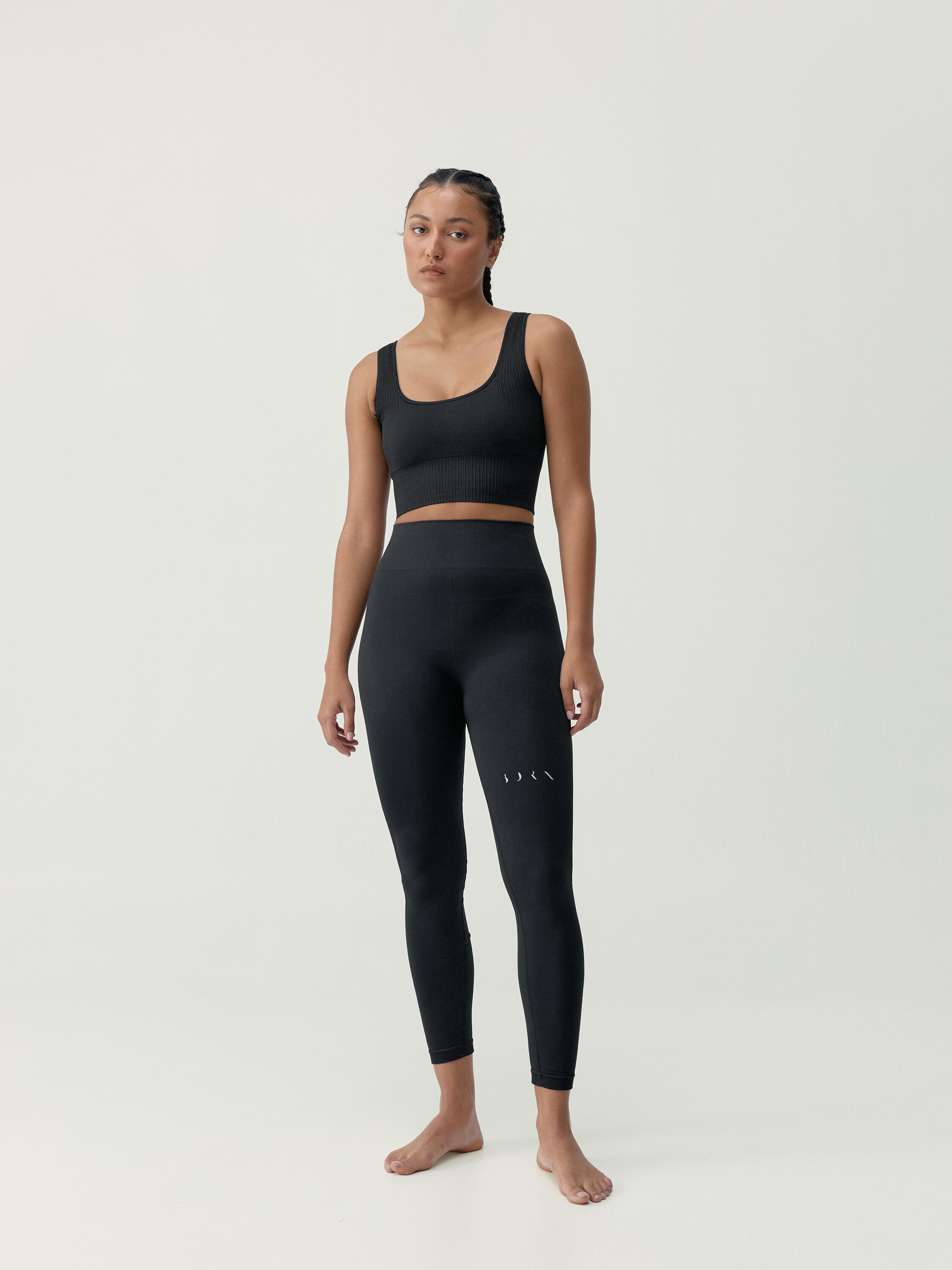 Sport-Top für Damen Yami Mittlere Stützkraft Nahtlos 4/6