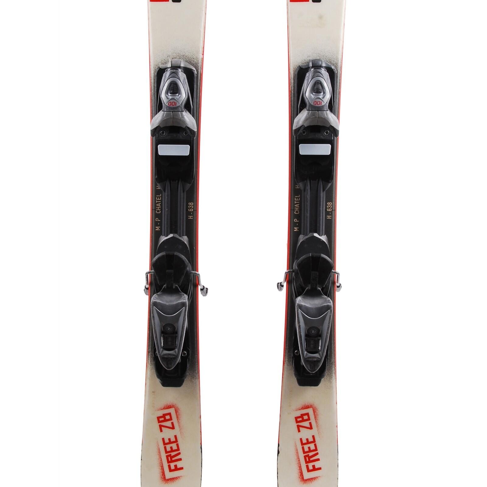 RECONDITIONNE - Mini Ski Rossignol Scratch Free Zb + Fixations 3/4