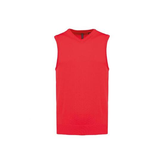 Pull col V sans manches Kariban