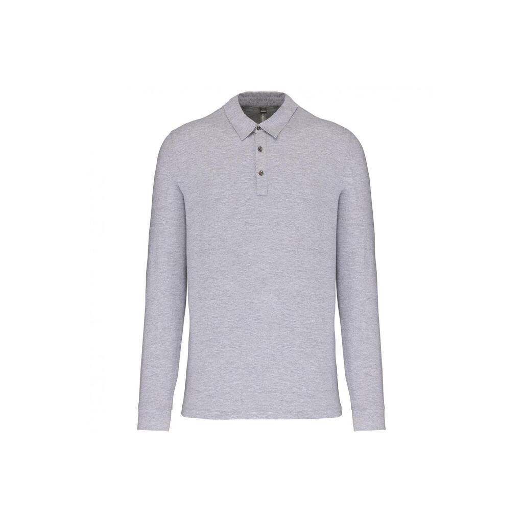 Long sleeve jersey polo Kariban