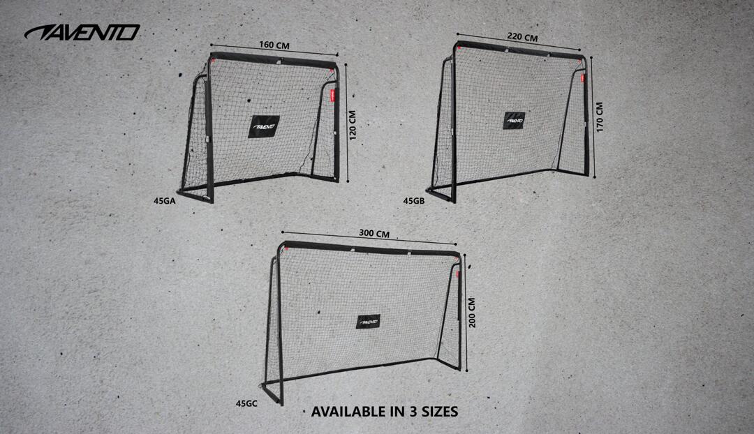 Porta da calcio in acciaio con rete di protezione - 220x170x76 cm 7/7