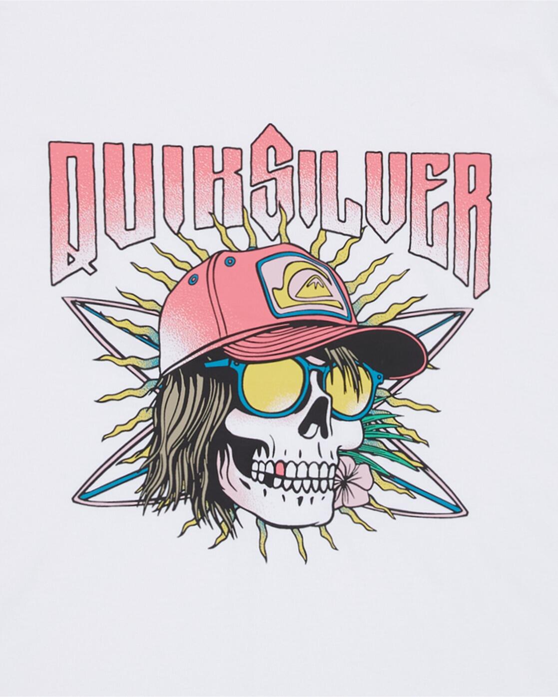 Maglia a maniche corte Quiksilver modello EQBZT04958-WHT per ragazzi 3/3