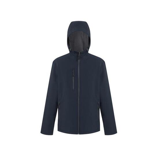 Herren Wandern Jacke - Nagate Hooded Softshell, schwarz