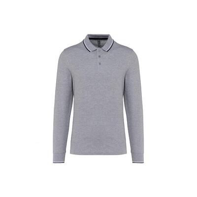 Piqué polo met lange mouwen kariban