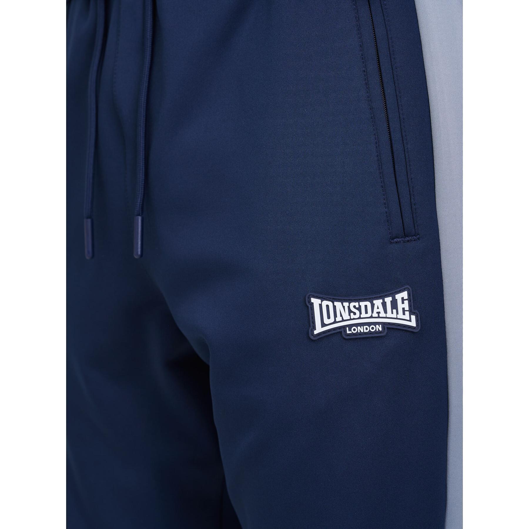 Lonsdale Heren Trainingspak Regular Fit CAUNTON, Zwart/Olijf/Wit, L