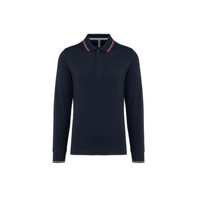 Piqué polo met lange mouwen kariban
