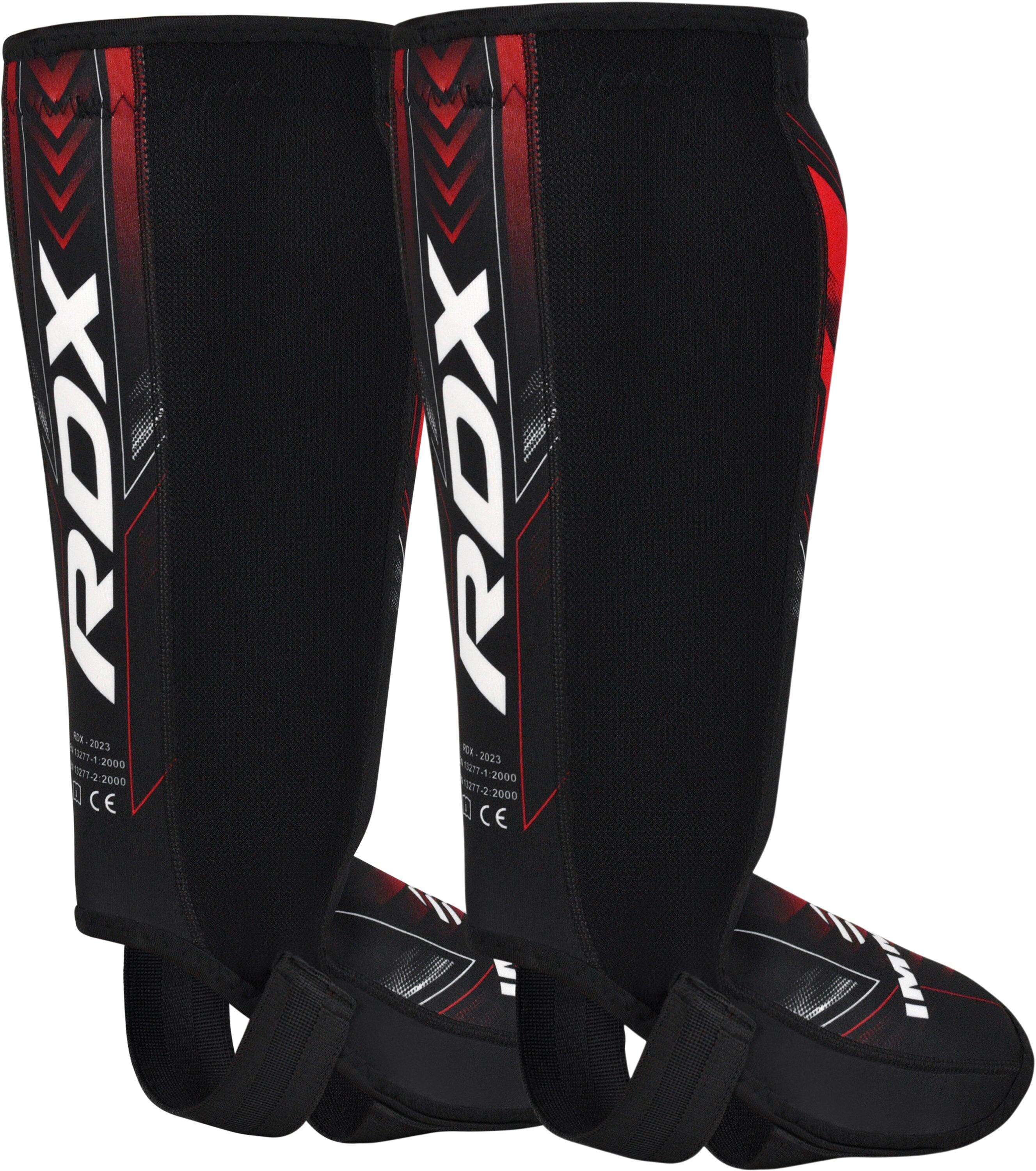 Protège-tibias néoprène RDX IMMAF – Rouge/Noir – M 2/7