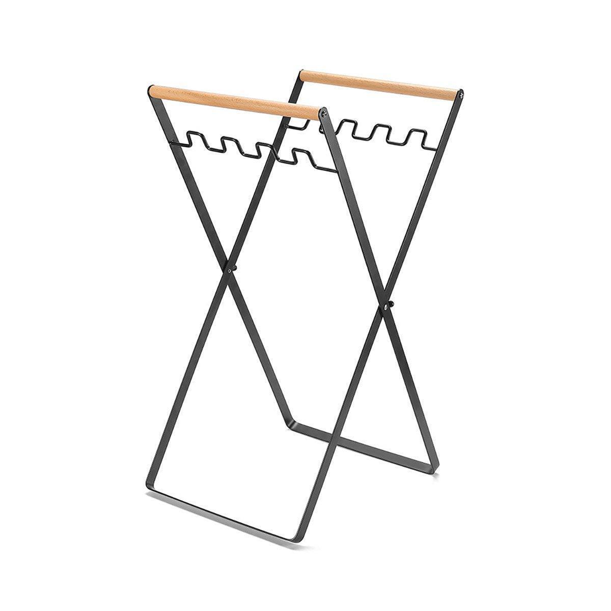 Outdoor Portable Wooden Folding Garbage Rack