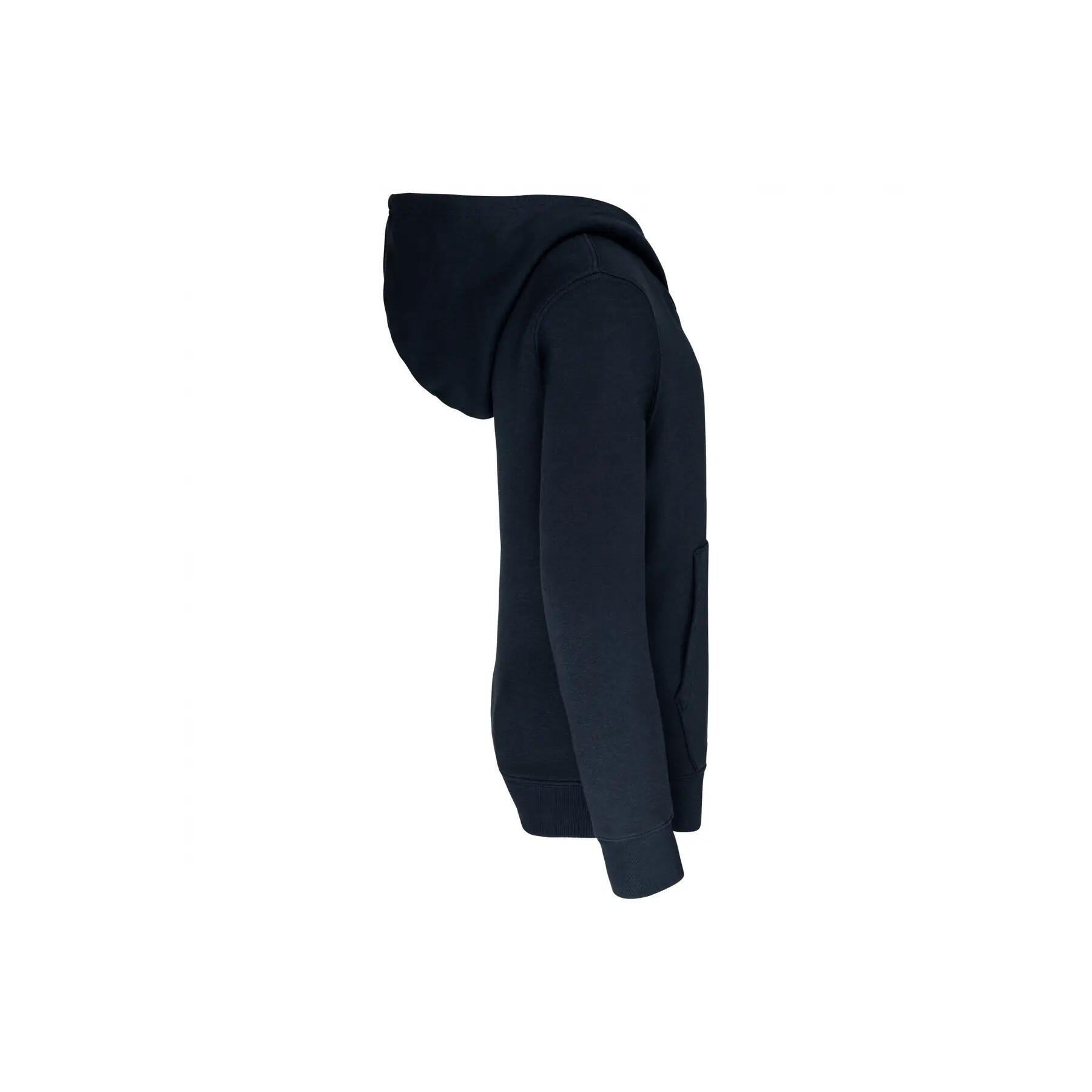 Sweatshirt à capuche enfant Kariban Contrastée 3/4