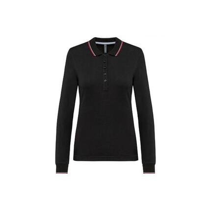 Polo maille piquée manches longues Femme Kariban