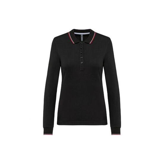 Polo maille piquée manches longues Femme Kariban