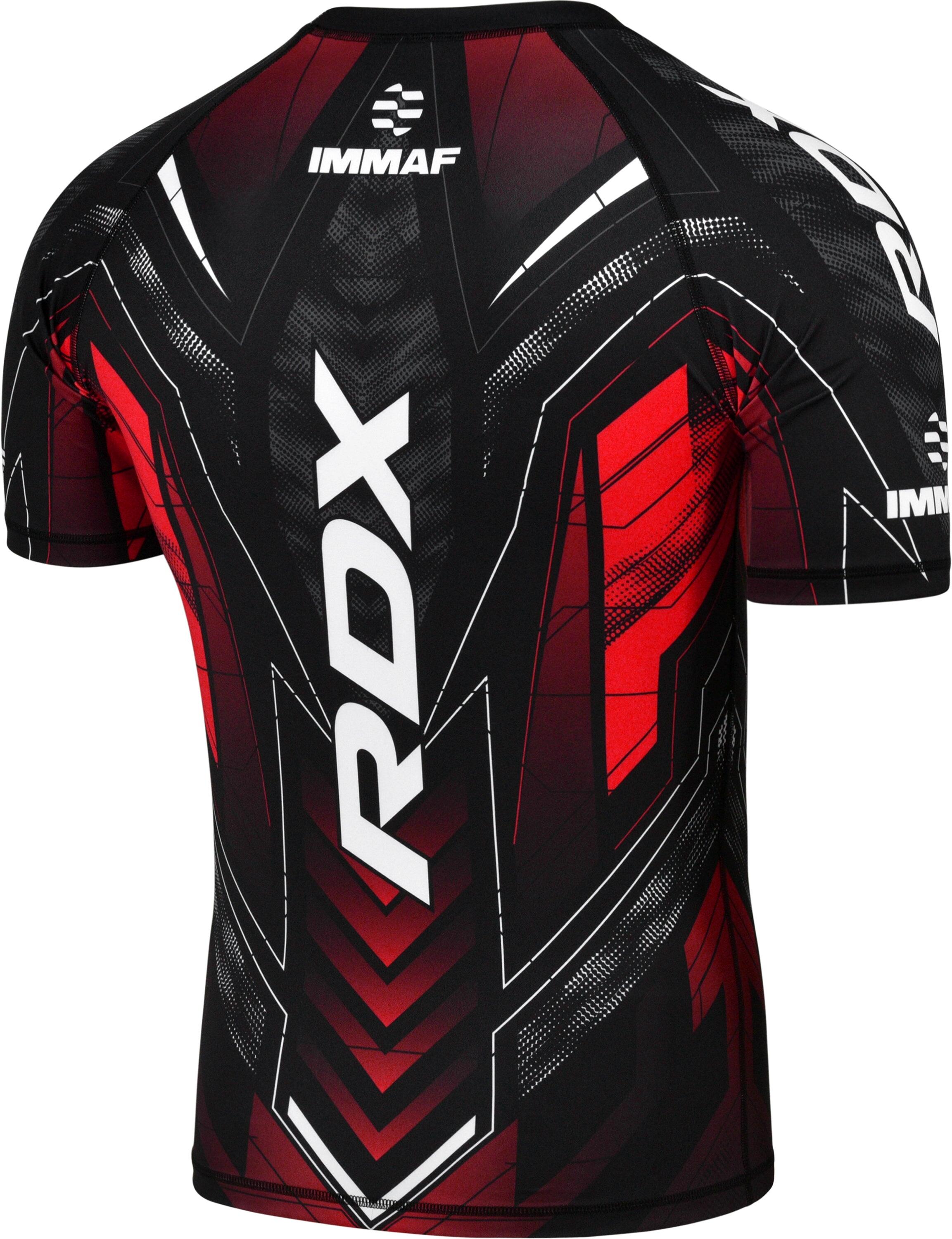 Rashguard de Compression RDX IMMAF Rouge L 2/7