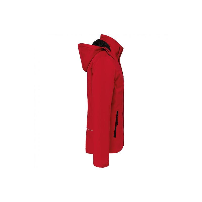 Bélés kapucnis softshell dzseki Kariban