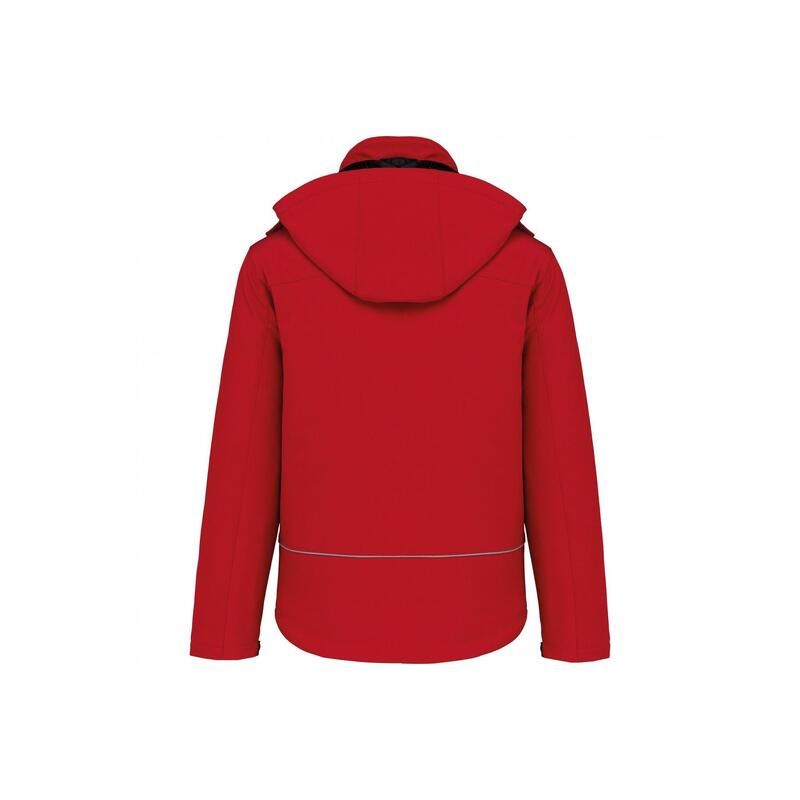 Bélés kapucnis softshell dzseki Kariban
