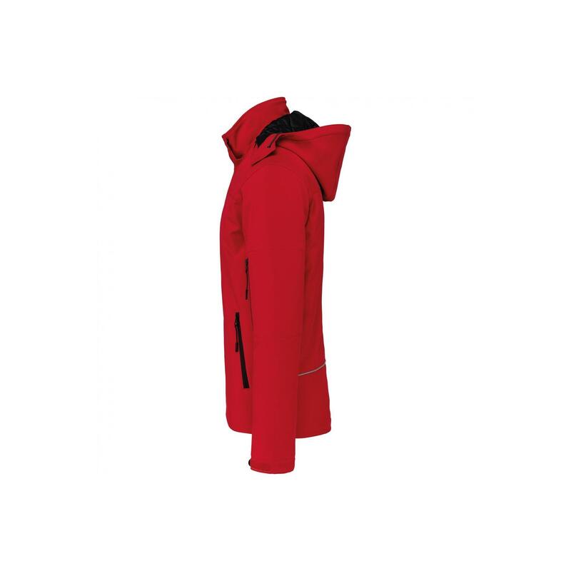 Bélés kapucnis softshell dzseki Kariban