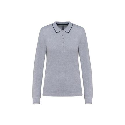 Polo maille piquée manches longues Femme Kariban