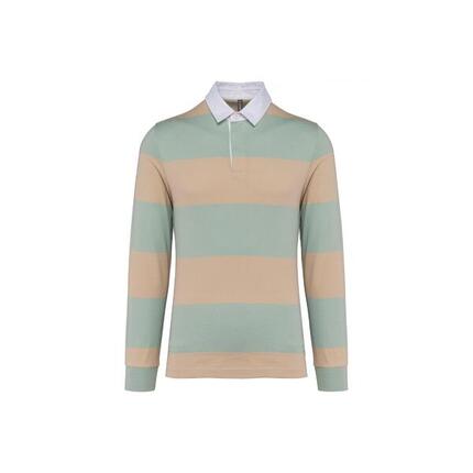 Polo rayé manches longues Kariban