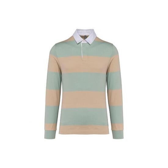 Polo rayé manches longues Kariban