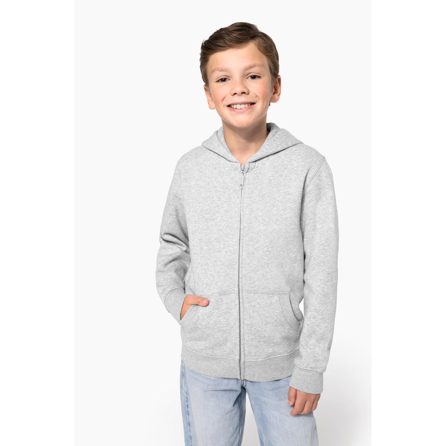 Sweatshirt à capuche zippé enfant Kariban 2/5