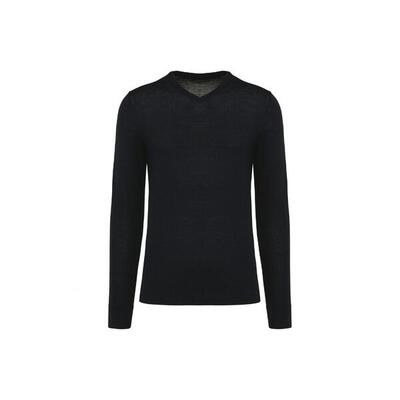 Merino v-hals trui kariban premium